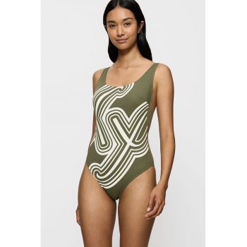 Costum de baie intreg cu model abstract Flex Smart