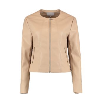 Jacheta crop de piele ecologica