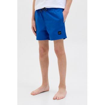 Pantaloni scurti cu snur de ajustare si banda logo in talie