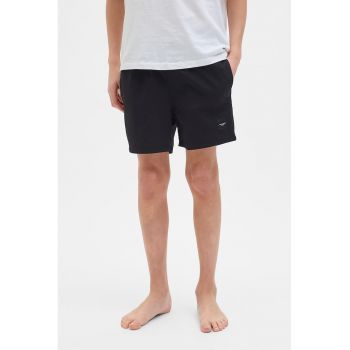 Pantaloni scurti cu snur de ajustare si banda logo in talie