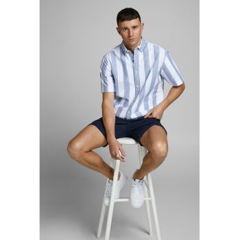 Pantaloni scurti de bumbac cu buzunare oblice cu refilet