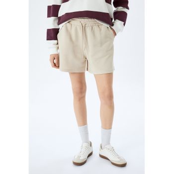 Pantaloni scurti din amestec de bumbac cu buzunare laterale