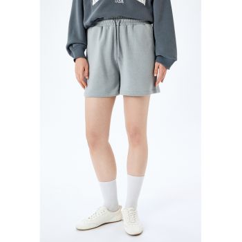 Pantaloni scurti din amestec de bumbac cu buzunare laterale