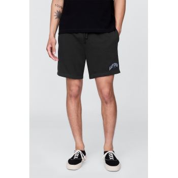 Pantaloni scurti din amestec de bumbac cu snur de ajustare in talie