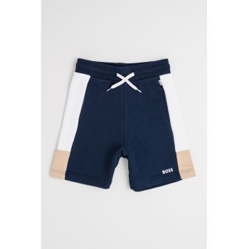Pantaloni scurti din amestec de bumbac cu talie ajustabila