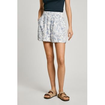 Pantaloni scurti din amestec de in