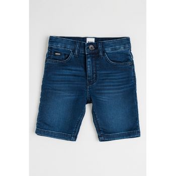 Pantaloni scurti din denim si amestec de lyocell