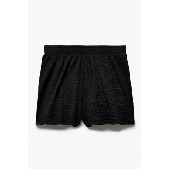 Pantaloni scurti uni texturati