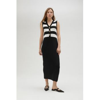 Rochie maxi cu decolteu in V
