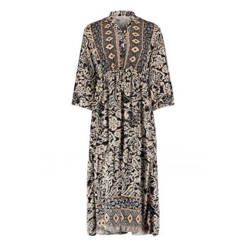 Rochie maxi cu model si decolteu tip tunica