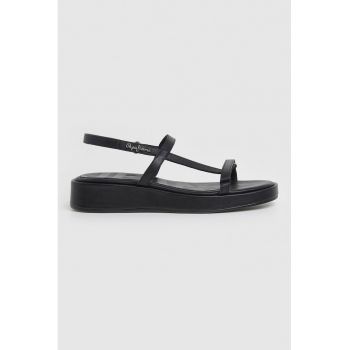 Sandale din piele cu velcro