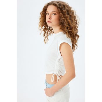 Tricou crop de bumbac
