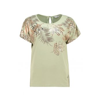 Tricou cu imprimeu vegetal