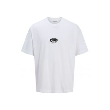 Tricou din bumbac cu model abstract