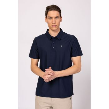 Tricou polo cu fenta cu capse Derwin