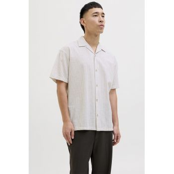 Camasa relaxed-fit din bumbac si in