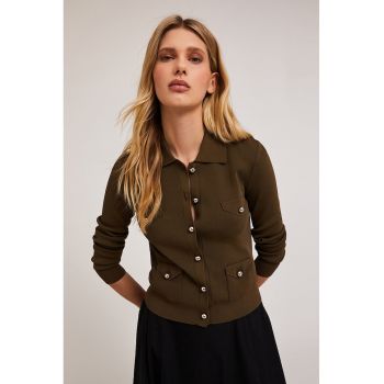 Cardigan cambrat cu nasturi