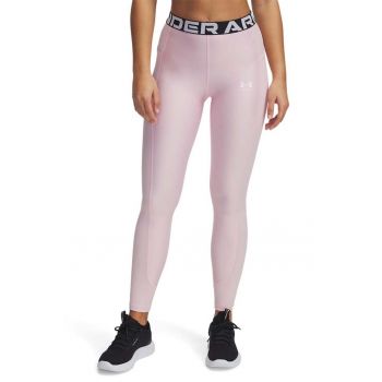 Colanti cu talie inalta si banda logo Heatgear