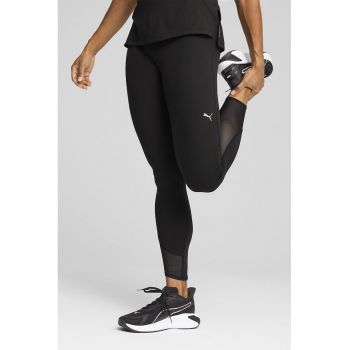 Colanti cu talie inalta si insertii din plasa - pentru fitness