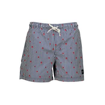 Costum de baie cu imprimeu si snur
