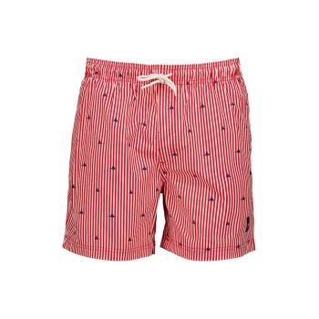 Costum de baie cu imprimeu si snur