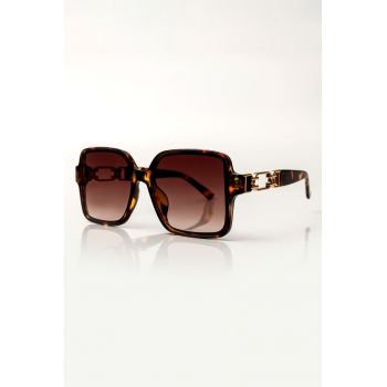 Ochelari de soare patrati cu model tortoise