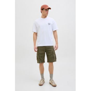 Pantaloni scurti cargo relaxed fit cu buzunare laterale