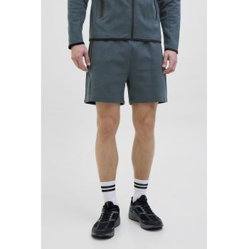 Pantaloni scurti cu buzunare laterale cu fermoar si snur
