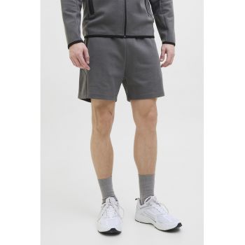 Pantaloni scurti cu buzunare laterale cu fermoar si snur