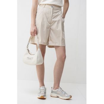 Pantaloni scurti cu pliuri