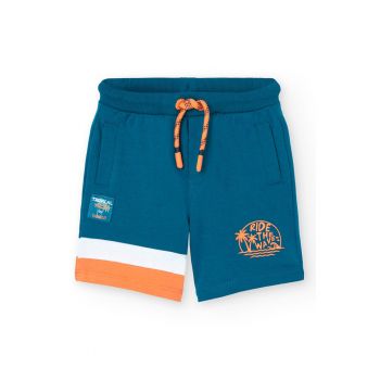 Pantaloni scurti cu snur si buzunare laterale