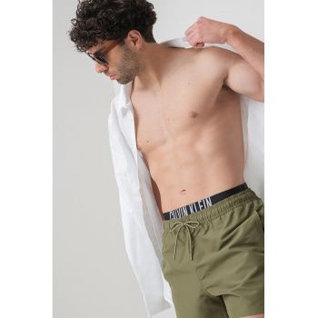 Pantaloni scurti de baie cu snur si banda logo