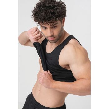 Pantaloni scurti de baie cu talie elastica si buzunare
