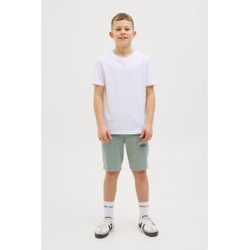 Pantaloni scurti din amestec de bumbac cu buzunare laterale