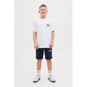 Pantaloni scurti din amestec de bumbac cu buzunare laterale