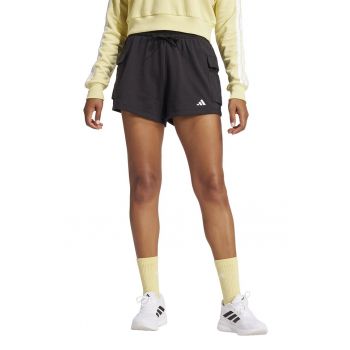 Pantaloni scurti din amestec de bumbac cu snur