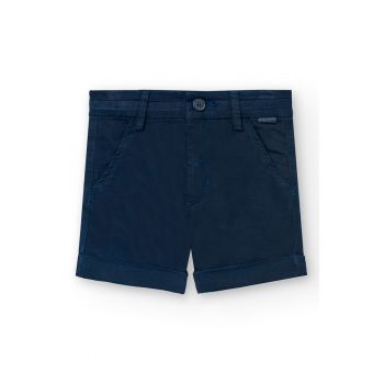 Pantaloni scurti din amestec de bumbac cu talie ajustabila