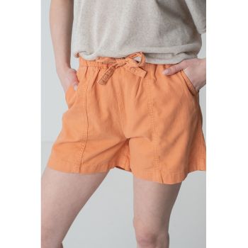 Pantaloni scurti din amestec de lyocell cu snur