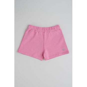 Pantaloni scurti din bumbac cu banda elastica in talie