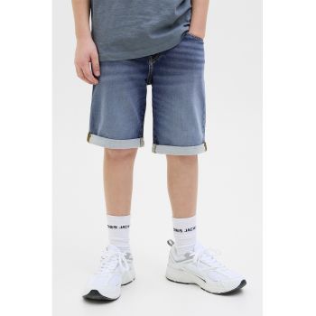 Pantaloni scurti din denim cu aspect decolorat