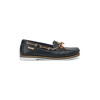 Pantofi boat de piele