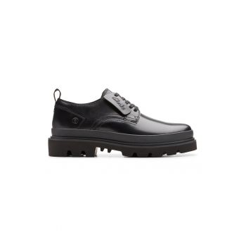 Pantofi demiwedge de piele