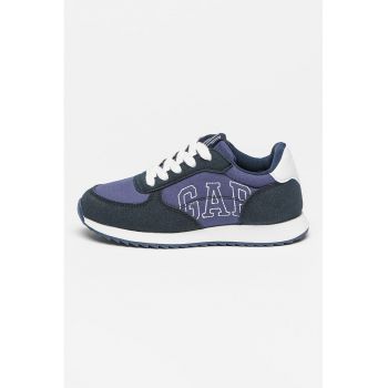 Pantofi sport cu insertii de denim