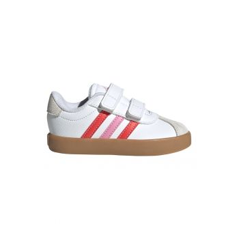 Pantofi sport de piele ecologica cu velcro VL Court