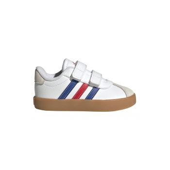 Pantofi sport de piele ecologica cu velcro VL Court