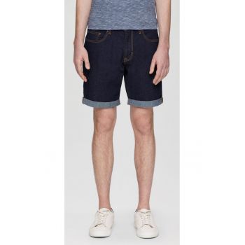 Q/S by s.Oliver Pantaloni scurti de blug barbati - John cu talie medie si croiala Regular Fit - Indigo