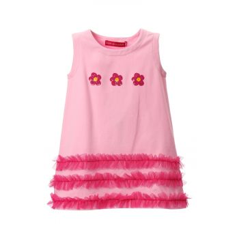 Rochie cu volane din tul - fara maneci