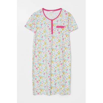 Rochie de seara cu imprimeu floral