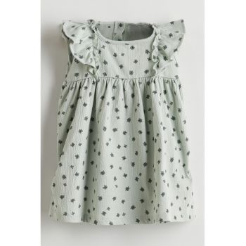 Rochie evazata cu model floral