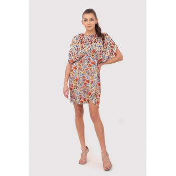 Rochie mini cu imprimeu floral DA1752 MULTI